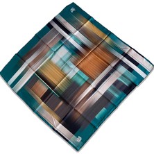 Levidor Tivil Ipek Eşarp 35096 Yeşil Kahverengi Karışık Desen