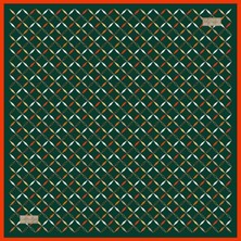 La Boutique Tivil İpek Eşarp 2120 - 05 Yeşil Karışık Desen