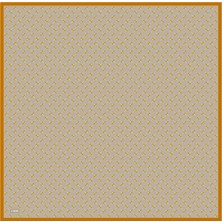 Belli Tivil İpek Eşarp 4048 - 02 Sütlü Kahve Karışık Desen