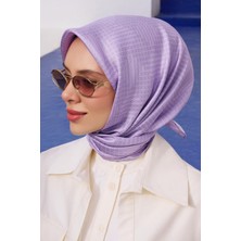 Belli Tivil İpek Eşarp 4104 - 56 Lila Karışık Desen