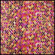 La Boutique Tivil İpek Eşarp 2162 - 01  Turuncu Karışık Desen