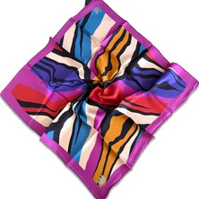 Levidor Tivil Ipek Eşarp 35038 Pembe Karışık Desen