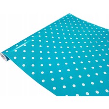 D-C-Fix 276-0628 Turkuaz Puantiye Dekoratif Yapışkanlı Folyo ( 45 cm x 2 mt )
