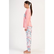 Pamuklu Kadın Interlok Uzun Kol Pijama Takım
, 404135