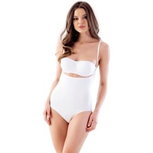 Miraxx Beyaz Mı Emay 2811 Göğsü Açık Slip Boy Lazer Korse