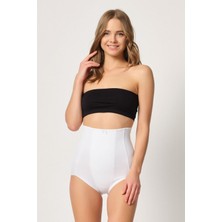 Miraxx Beyaz Mı Emay 2920 Yüksek Bel Karın Desteklı Slip Lazer Korse