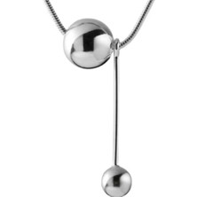 925 Silver Kaplama Topcuk Kolye