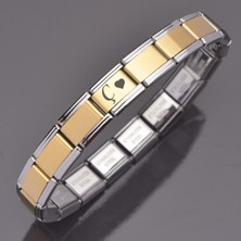 İdol Avm Comfort Harfli Italyan Charm Bileklik Sarı Takı Hediyelik Aksesuar