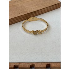 Rupen Kraft Aida Jewelss 316 L Cerrahi Çelik Bileklik, Kelepçe Çelik Bileklik, Gold Kelepçe