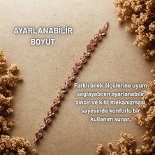 Hazemy 14K Altın Rengi Kalp Motifli Işıltılı Bileklik,xupıng Vip Kararmaz ve Solmaz Çelik Bileklik