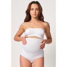 Miraxx Beyaz Mı Emay 2825 Cotton Hamile Karın Destekleyici Slip Korse