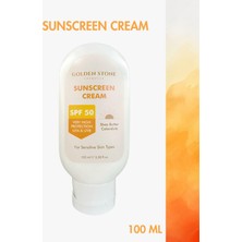 Golden Stone Cosmetics SPF 50 Yüksek Koruyucu Yüz Güneş Kremi Hassas Ve Kuru Ciltler İçin 100 ml