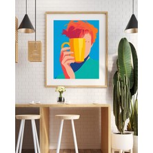 Renkli Modern Pop Art Poster -Çerçevesiz