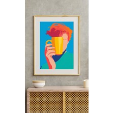 Renkli Modern Pop Art Poster -Çerçevesiz