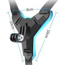 Teknoliman® Motorsiklet Kask Önü Takılan Telefon Tutucu Aksiyon Kamerası Takılabilen Aparat