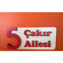 Dekoratif Ahşap Kapı Numaralığı, Kapı Isimliği, Isimli Daire Numarası, Otel Numarası ,oda Numarası-2
