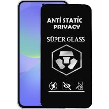 CaseArt Samsung Galaxy A36 ile Uyumlu Tam Kaplayan Anti Statik Hayalet Süper Cam Ekran Koruyucu