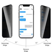 CaseArt Samsung Galaxy A36 ile Uyumlu Tam Kaplayan Privacy Hayalet Temperli Ekran Koruycu Cam