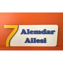 Dekoratif Ahşap Kapı Numaralığı, Kapı Isimliği, Isimli Daire Numarası, Otel Numarası ,oda Numarası-2
