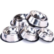 Paslanmaz Çelik Metal Mama Kabı 30 Cm.