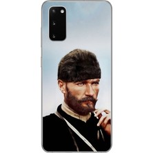 Dali Design Samsung Galaxy S20+ Uyumlu Şeffaf Kılıf Atatürk 2 Tasarımlı