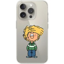 Dali Design iPhone 13 Pro Uyumlu Şeffaf Kılıf Cartoon Cedric 2 Tasarımlı