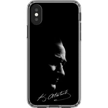 Dali Design iPhone Xs Max Uyumlu Şeffaf Kılıf Atatürk 1 Tasarımlı