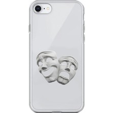 Dali Design iPhone 6s Plus Uyumlu Şeffaf Kılıf Estetik Yüz 7 Tasarımlı