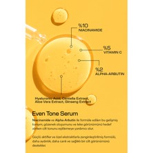 Leke Karşıtı, Cilt Işıltısını Artıran ve Ton Dengeleyici Cilt Bakım Serumu 30 ml (Arbutin, Vitamin C)