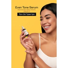 Leke Karşıtı, Cilt Işıltısını Artıran ve Ton Dengeleyici Cilt Bakım Serumu 30 ml (Arbutin, Vitamin C)
