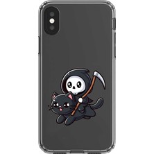 Dali Design iPhone Xs Max Uyumlu Şeffaf Kılıf Şeffaf New Minies 2 Tasarımlı