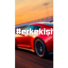 Erkek Işi Yazı Jdm Araba-Motosiklet Cam Etiket Sticker 20X4,4CM Beyaz Renk