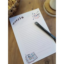 Özel Tasarım Çizgi Film Karakterleri Temalı Notepad