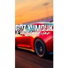 Göz Yumduk Kör Sandılar Yazı Jdm Araba Motosiklet Cam Etiket Sticker 19X6,5CM Beyaz Renk