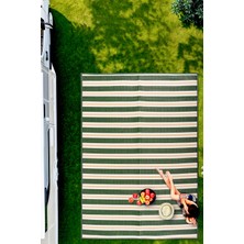Melaris Plaj Karavan Halısı Hasır Kilim Katlanabilir Halı Balkon Teras Bahçe Kamp Halısı