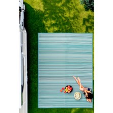 Melaris Plaj Karavan Halısı Hasır Kilim Katlanabilir Halı Balkon Teras Bahçe Kamp Halısı