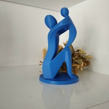 3D Yazıcı Pla Hammaddeyle Üretilmiş Anne Çocuk Tasarım Biblo, Dekor 13  cm  x 7  cm