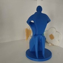 3D Yazıcı Pla Hammaddeyle Üretilmiş Anne Çocuk Tasarım Biblo, Dekor 13  cm  x 7  cm