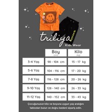 Triliya  Pamuklu  Çocuk Kapri Takımı (Cepli & Kordonlu, 3-12 Yaş)