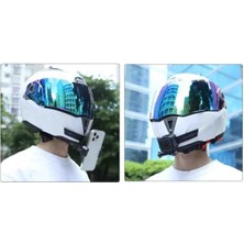 Motosiklet Kask Çene Telefon ve Aksiyon Kamera Tutucu