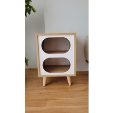 Furnico Kedi Evi & Ahşap Kedi Evi 40X40CM Iki Katlı