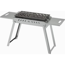 Sehpalı Galvaniz Katlanır Ayaklı Mangal 50X30 ( Taşıma Çantalı )
