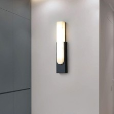 10 W Hawai Iki Yönlü LED Duvar Aplik - Gün Işığı (3000K) - Siyah - IP54 - CT-7067