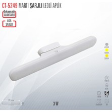 CT-5249 Martı Şarjlı Ledli Aplik