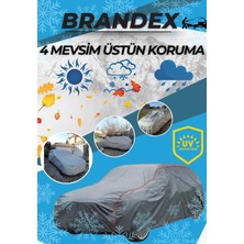 Brandex Citroen C4 2000-2006 ile Uyumlu Lüks Araba Brandası Miflonlu Branda Oto Çadır Örtü
