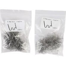 100+100 Adet 0,6 Mm-0,8 mm Dalgalı Tip Plastik Kaynak Zımba Teli