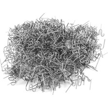 100+100 Adet 0,6 Mm-0,8 mm Dalgalı Tip Plastik Kaynak Zımba Teli