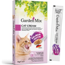 Garden Mix Kedi Kremasi Somon+Biotin 5 x 15 gr x 3 Adet Glstd