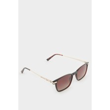 DeFacto Erkek Klasik Kare Kahve Metal Çerçeve Kahve Cam Polarize Güneş Gözlüğü F0581AXNS