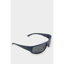 DeFacto Erkek Oval Mavi Plastik Çerçeve Mavi Cam Polarize Güneş Gözlüğü F0565AXNS